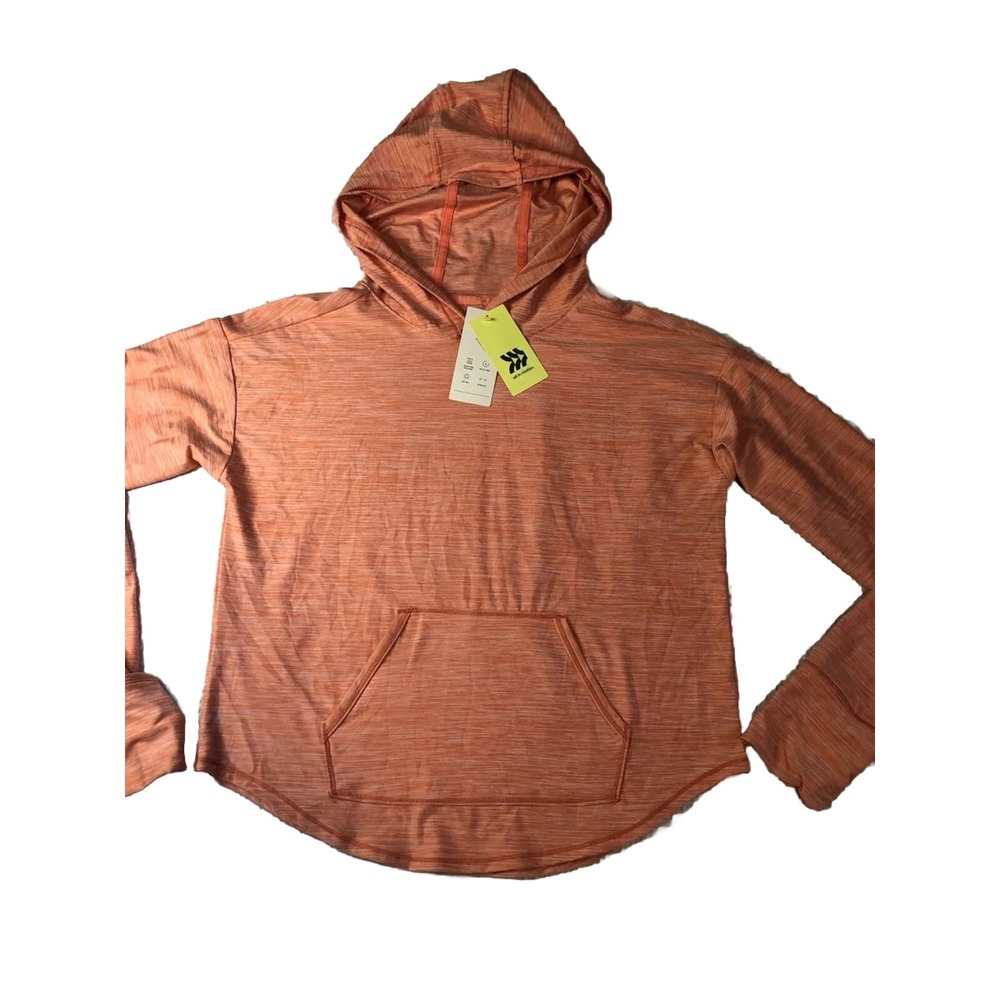 All in Motion - Women's XL - NEW - Running Hoodie Orange - Long Sleeve Thumbhole